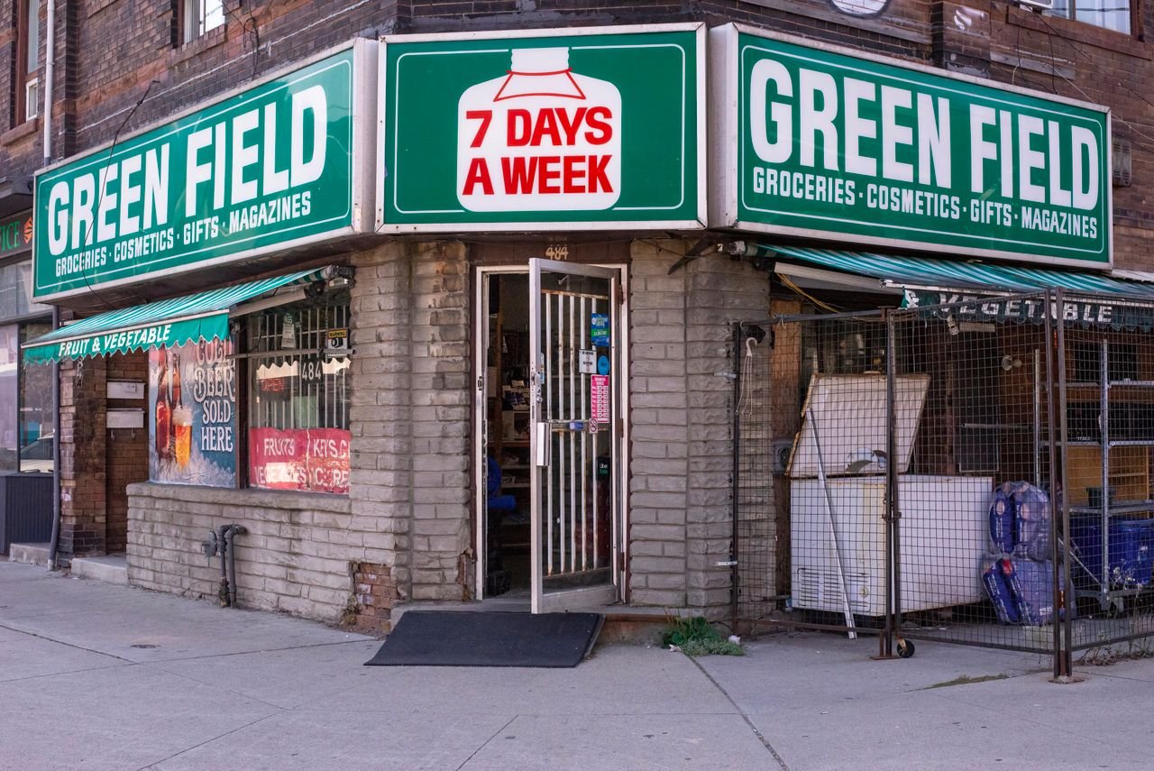social-feed-img-05 Exterior view of Green Field grocery store open 7 days a week.